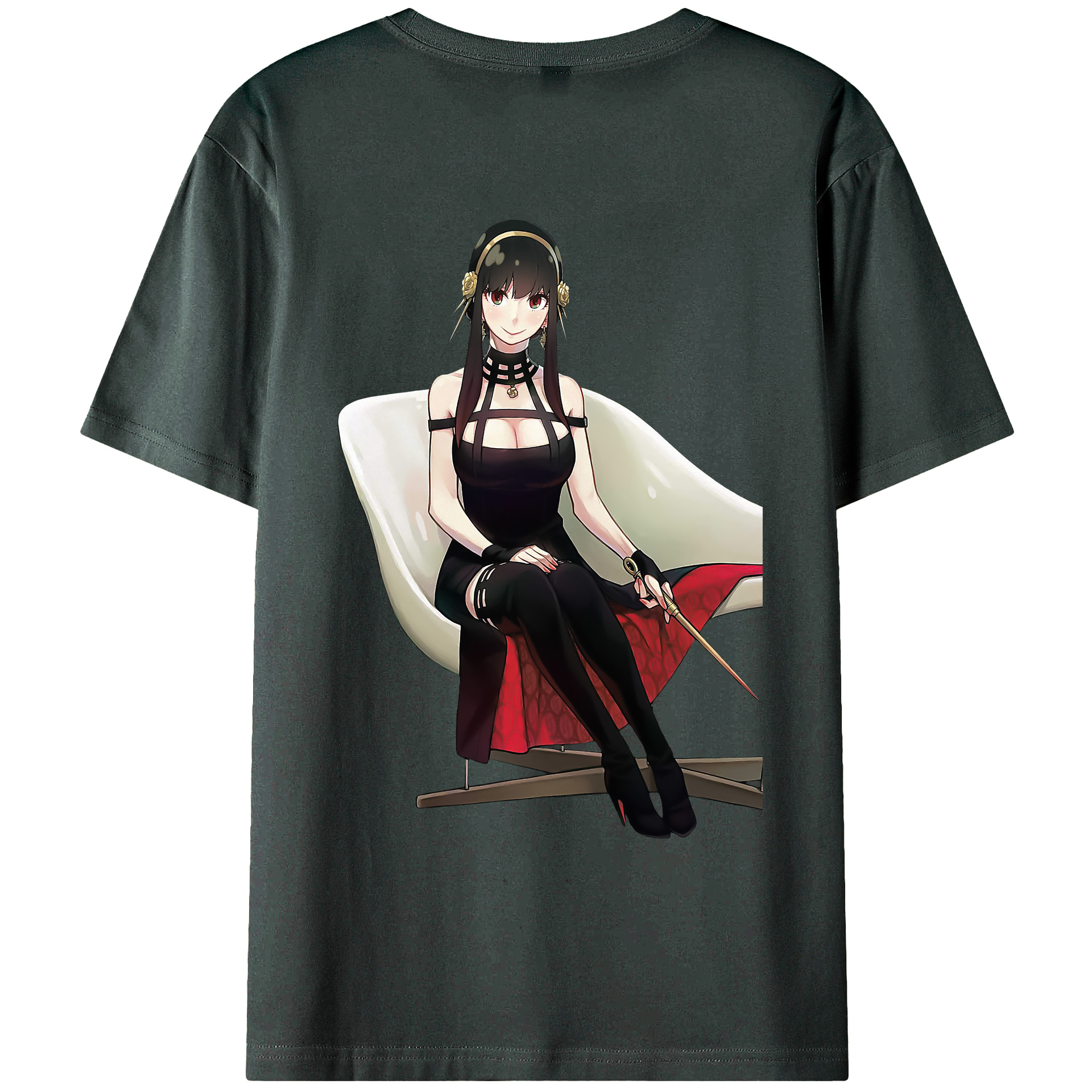 （画像用） SPY×FAMILY间谍家家酒 綿100％ メンズ半袖Tシャツ（バックプリント） 通気性